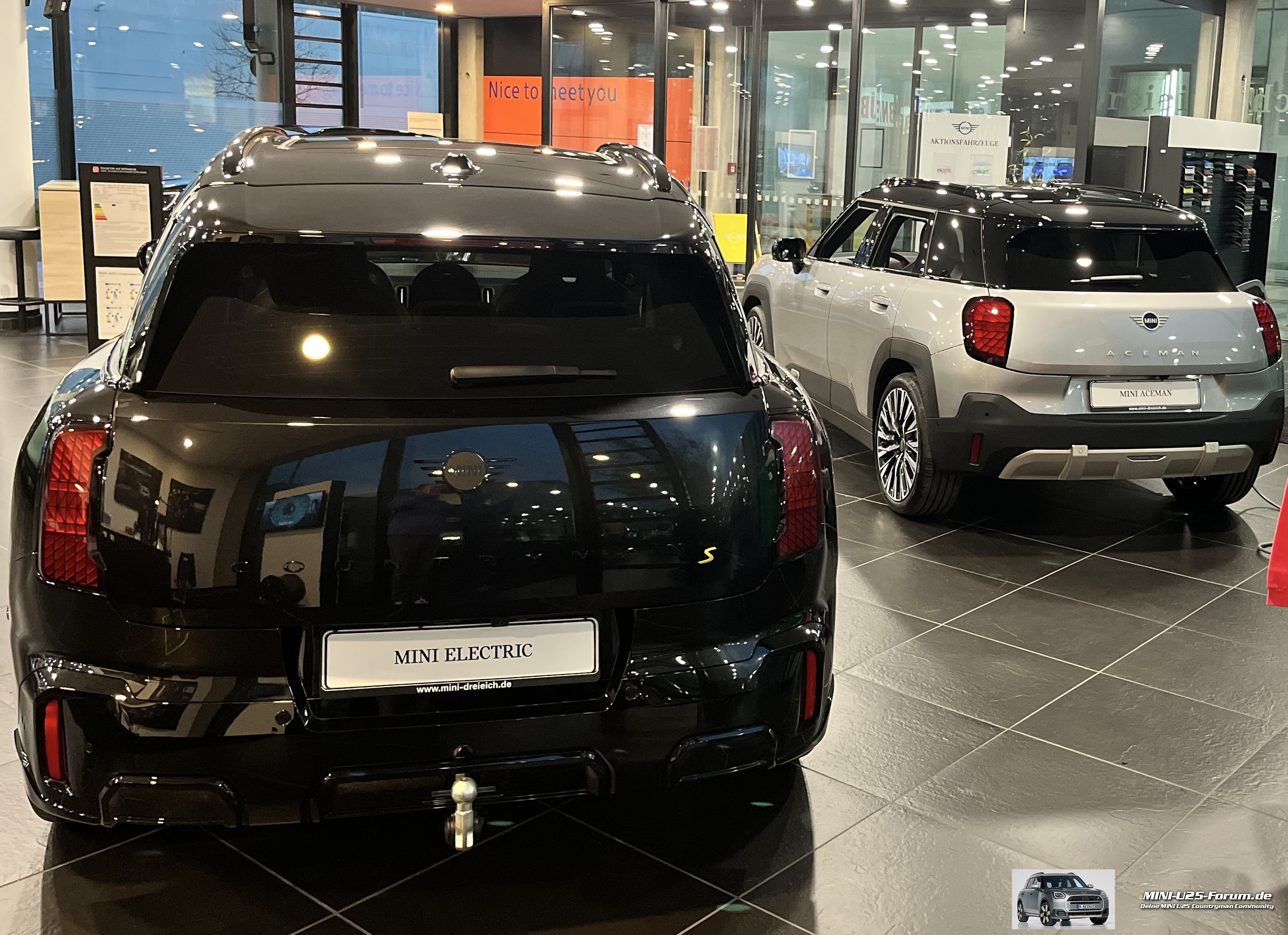 Vergleich MINI Countryman U25 mit Aceman J05 Elektro